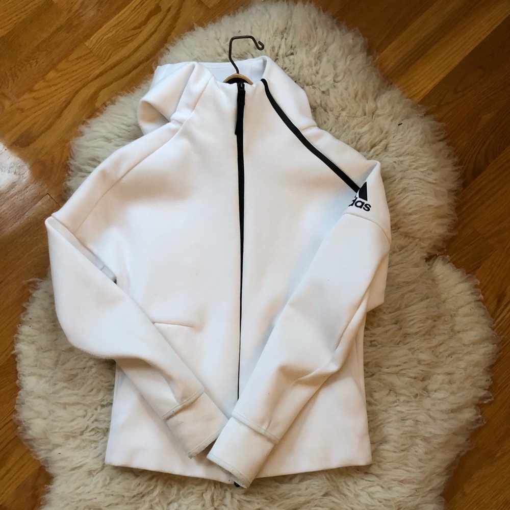 WHITE ADIDAS JACKET